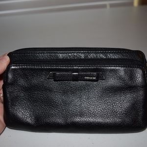 Coach Black Leather Wallet/Wristlet